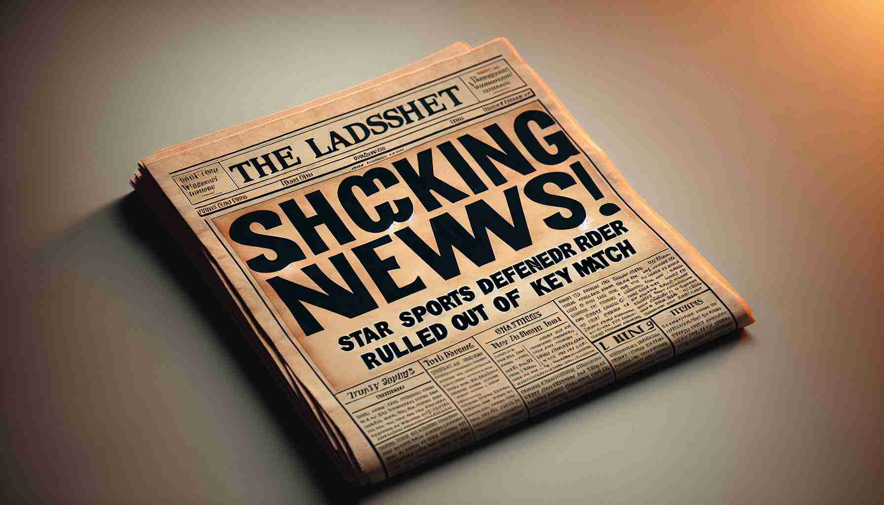 Shocking News! Star Defender Ruled Out of Key Match